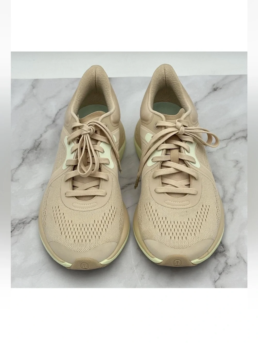 Lululemon Shoes Womens Size 10 Pinkish Beige Mesh Running Comfort Sneakers